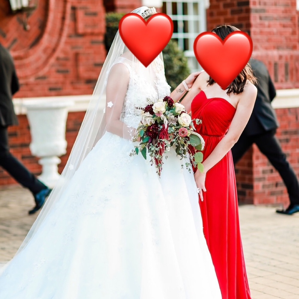 Azazie Stella bridesmaid dress in Burgundy